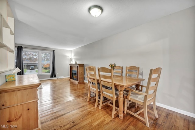 dining room featuring light wood-type flooring