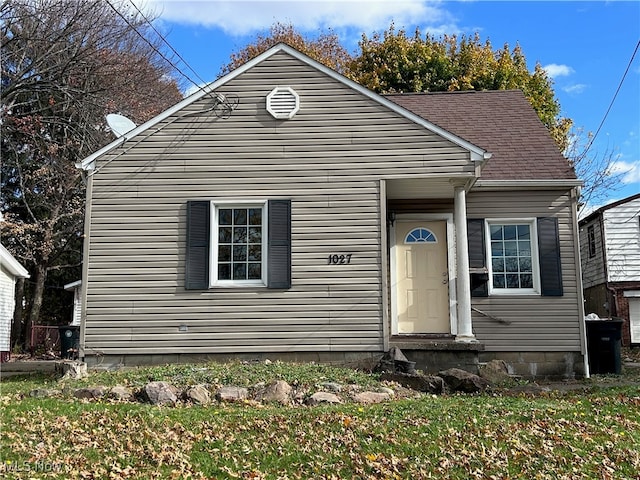 view of front of home