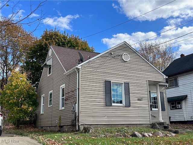 view of side of home