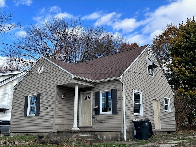 view of front of home