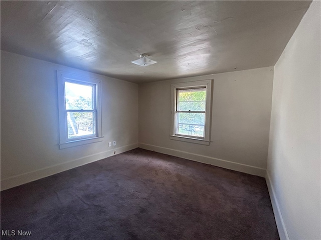 view of carpeted empty room