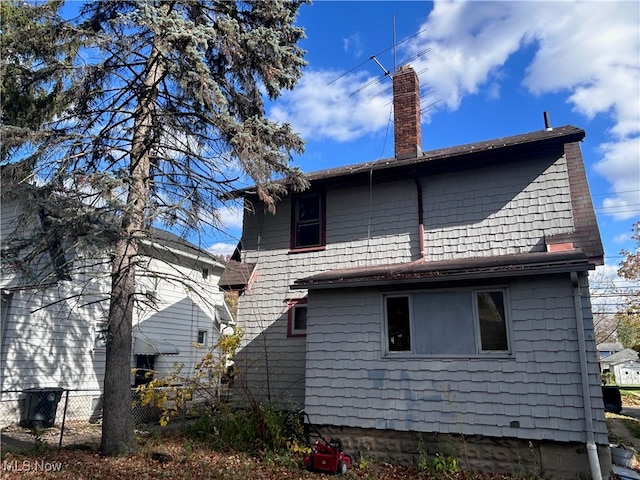 view of rear view of property