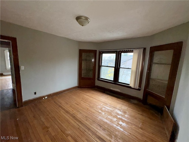 unfurnished bedroom featuring light hardwood / wood-style flooring