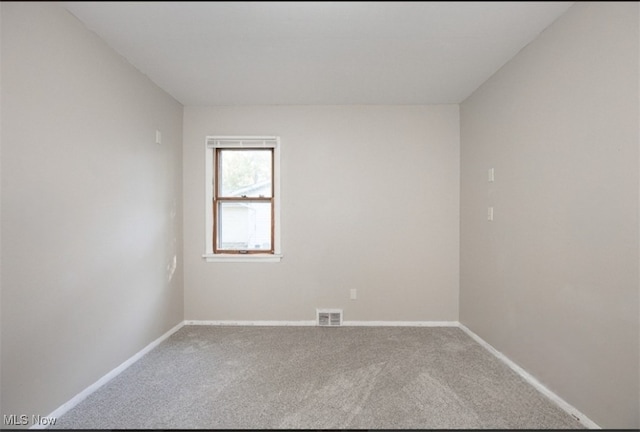 view of carpeted empty room