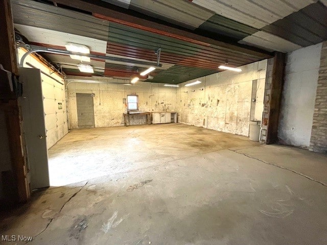 view of basement