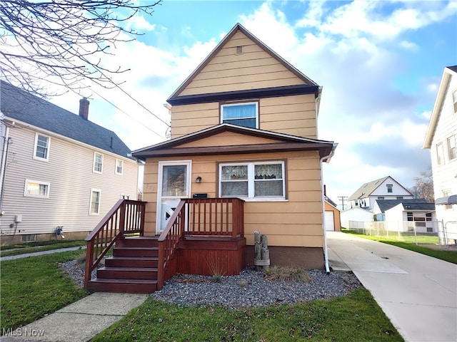 view of rear view of property