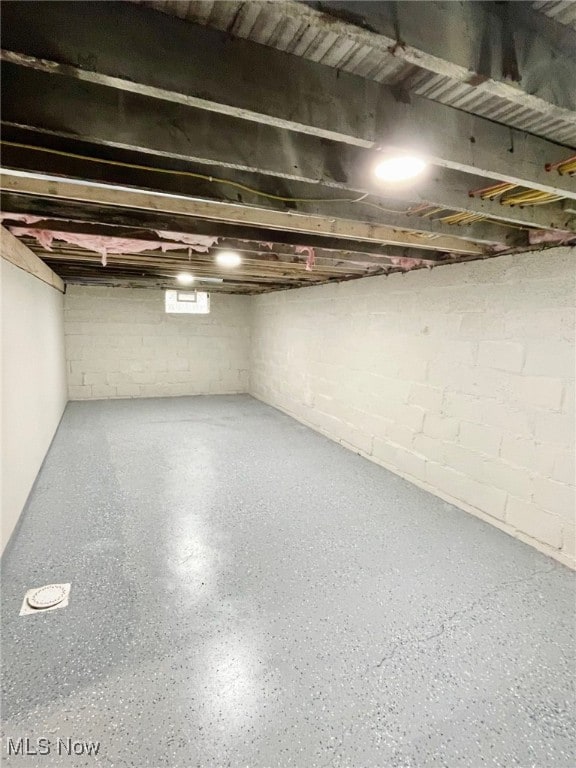 view of basement