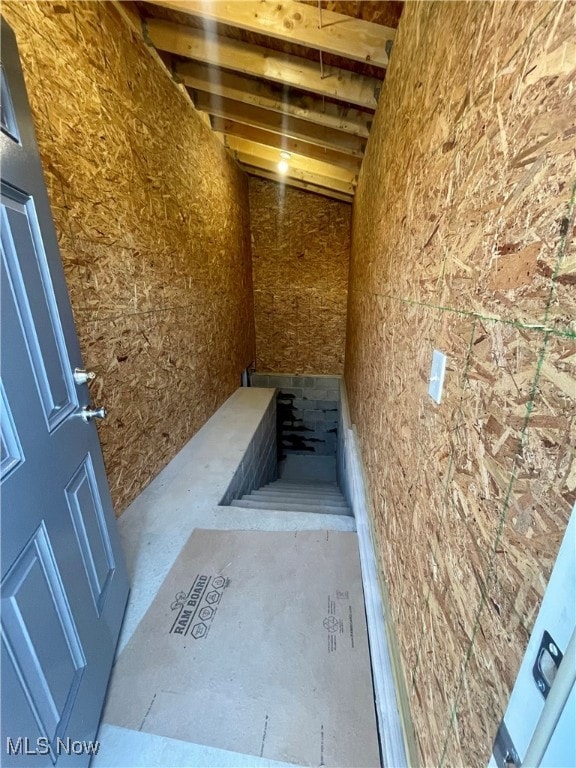 view of entry to storm shelter