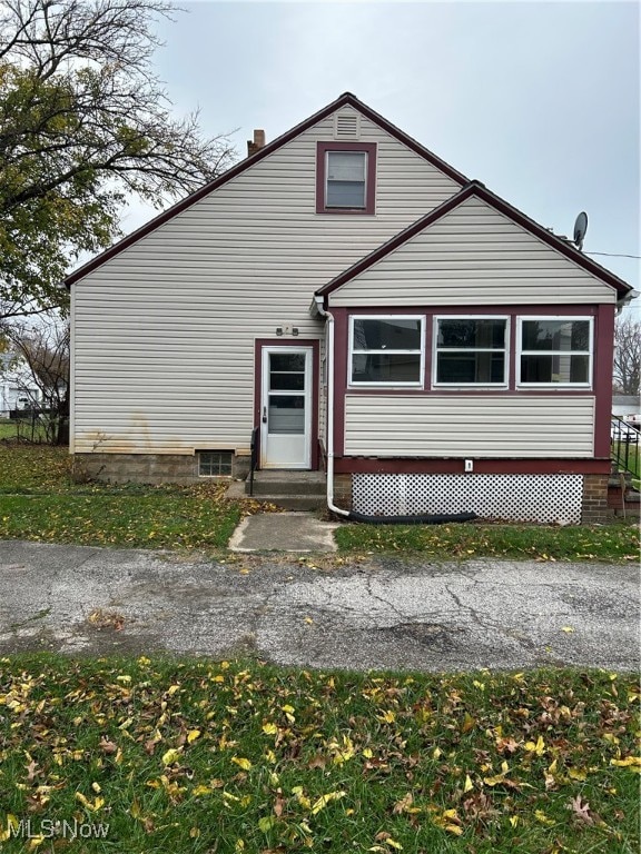 view of back of property