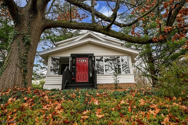 view of front of home