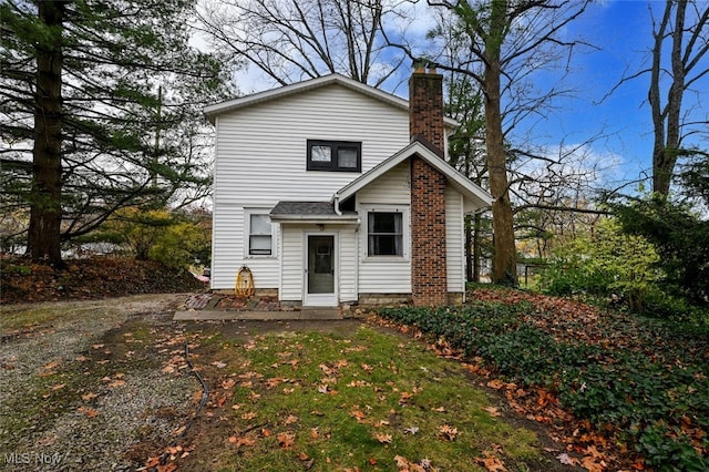 view of rear view of property