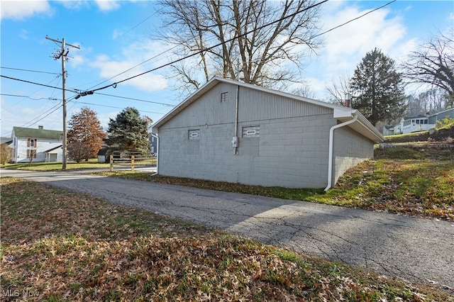 view of home's exterior