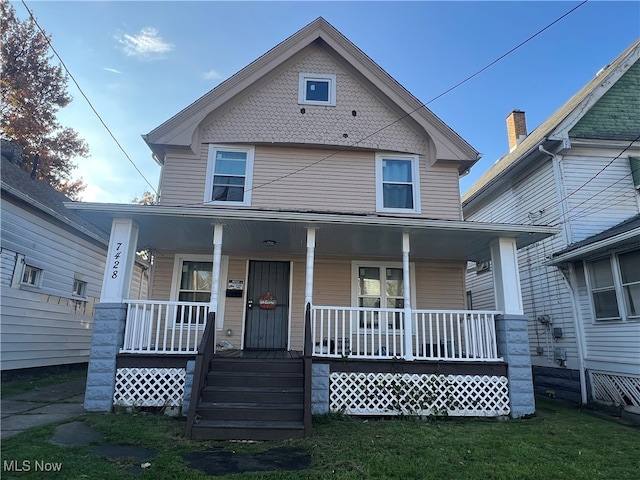 view of front of house with a porch