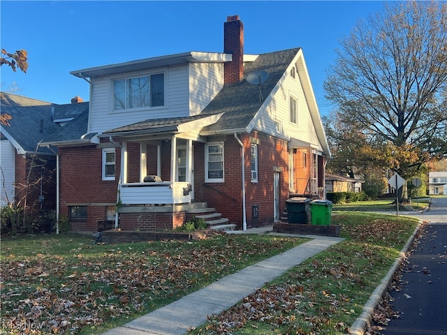 view of front of home with a porch