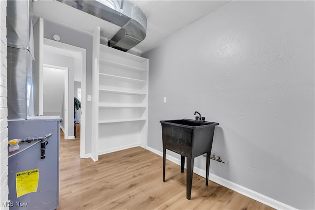 interior space with wood-type flooring