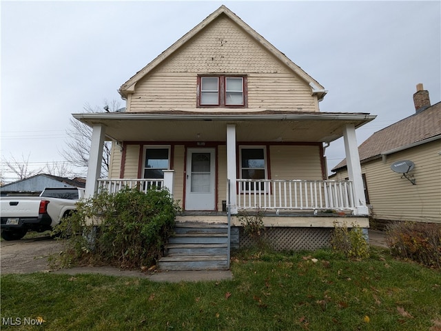 bungalow with covered porch