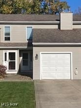 view of property with a garage