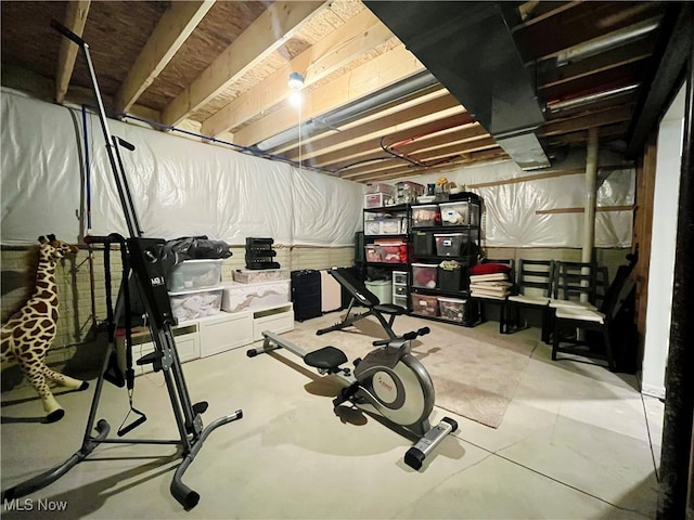 view of workout room