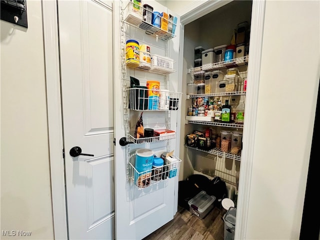 view of pantry