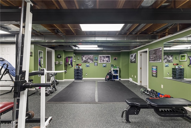 view of exercise room