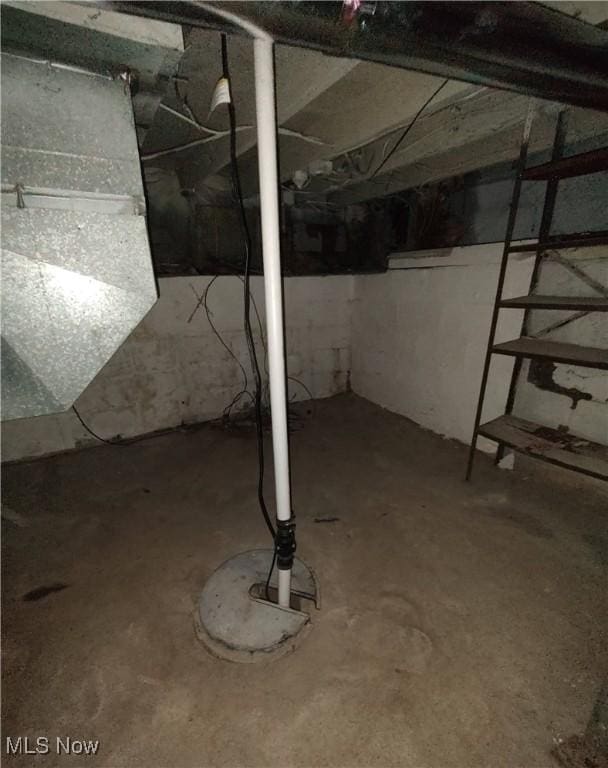 view of basement