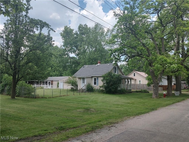 view of property exterior featuring a yard