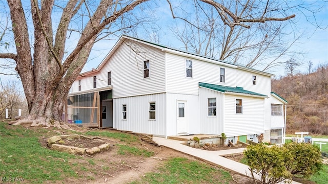 view of rear view of property