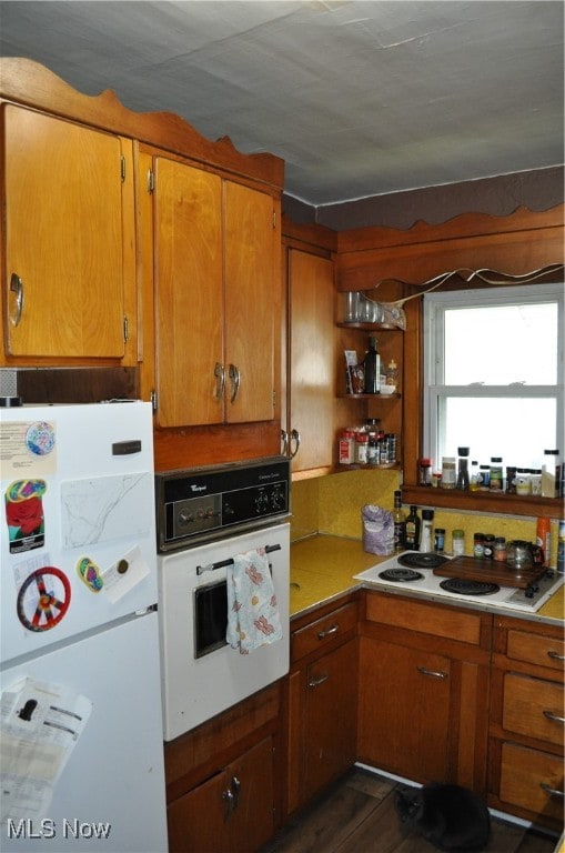 kitchen with white appliances