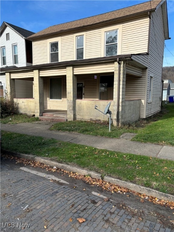 view of front facade with covered porch