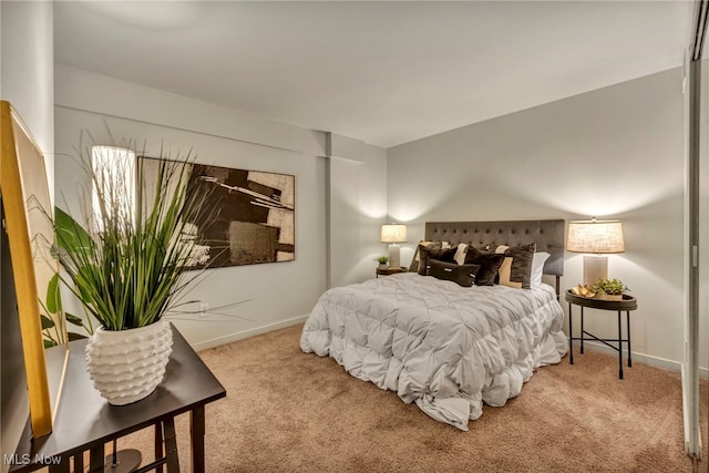 bedroom featuring carpet floors