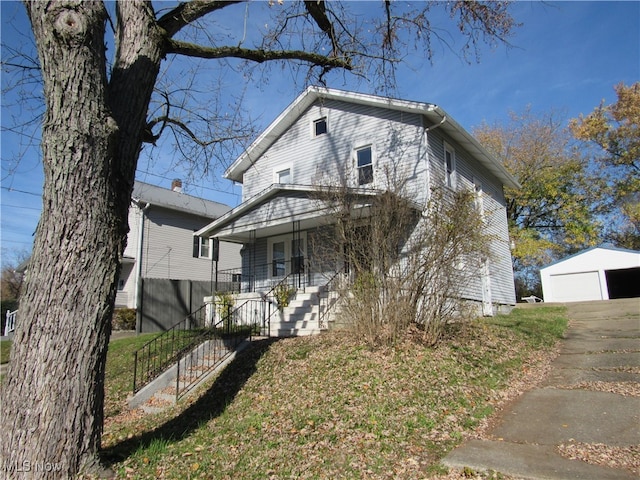 view of front facade with a porch