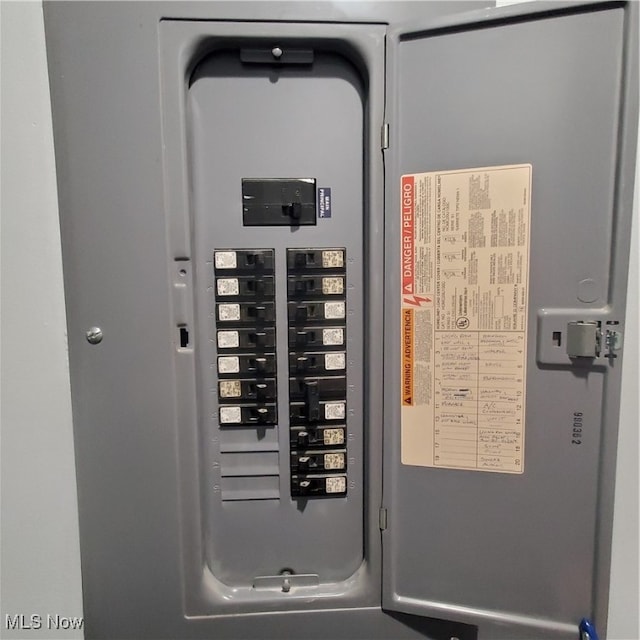 utility room with electric panel