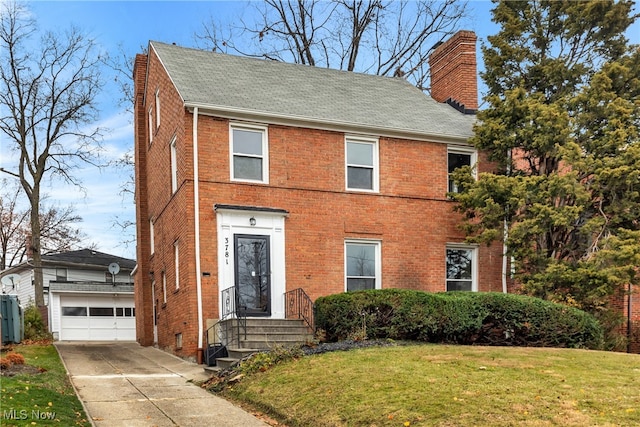 view of front of house with a front yard