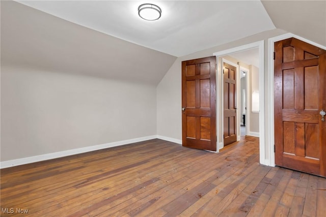 3781 Washington Blvd, University Heights, OH 44118 - additional living space with hardwood / wood-style flooring, lofted ceiling, and baseboards