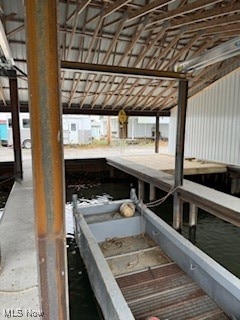 view of dock