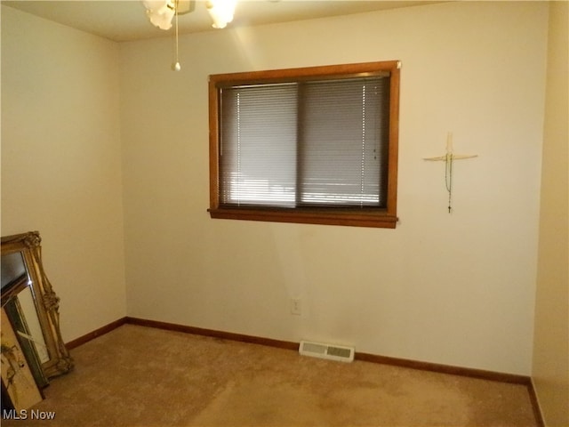 view of carpeted empty room