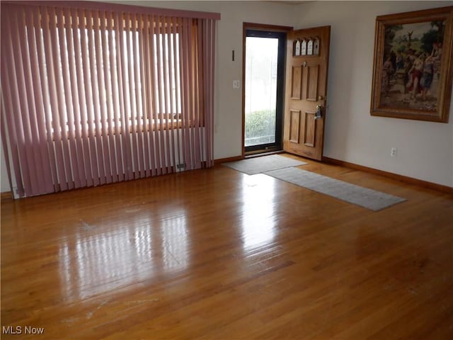 entryway featuring light hardwood / wood-style flooring