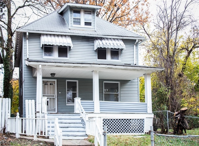 view of front of house featuring a porch