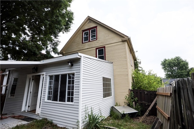 view of back of property