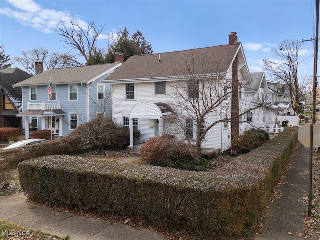 view of front of home