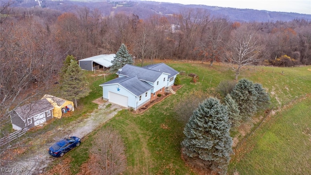 birds eye view of property