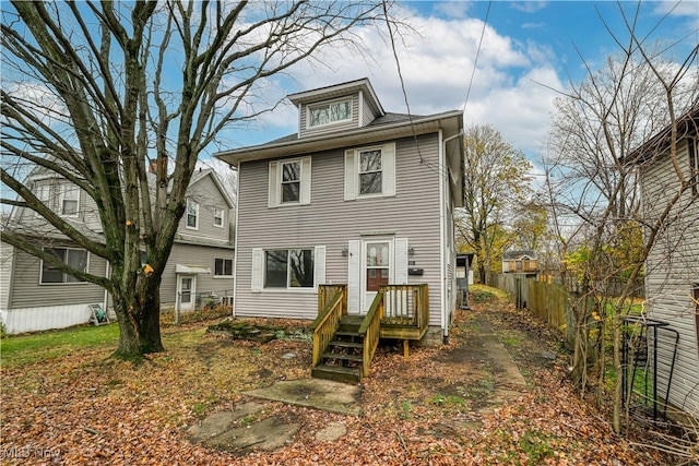 view of back of property