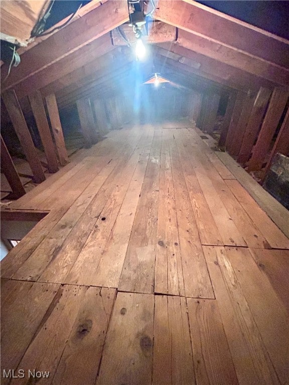 view of attic