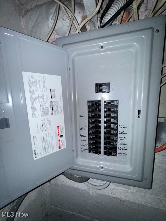 utility room with electric panel