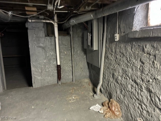 view of basement