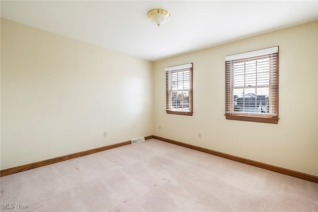 view of carpeted empty room