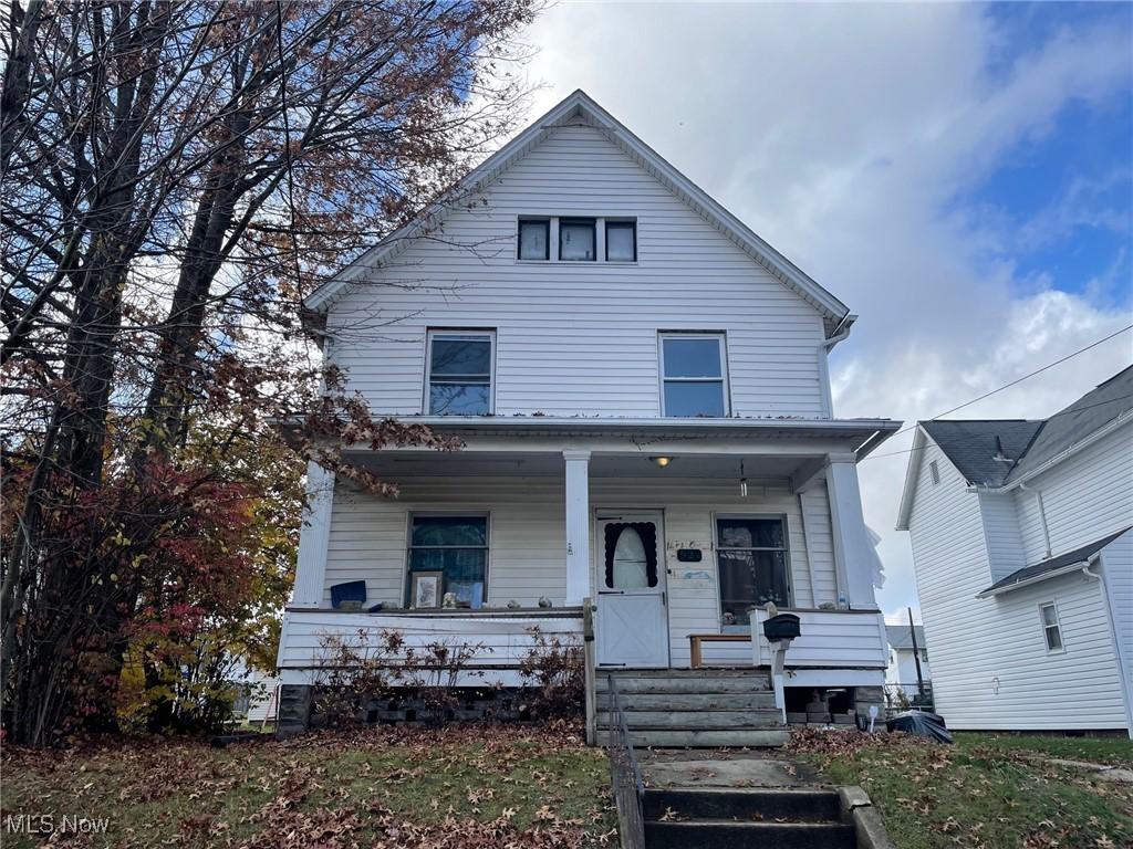 view of front of home with a porch