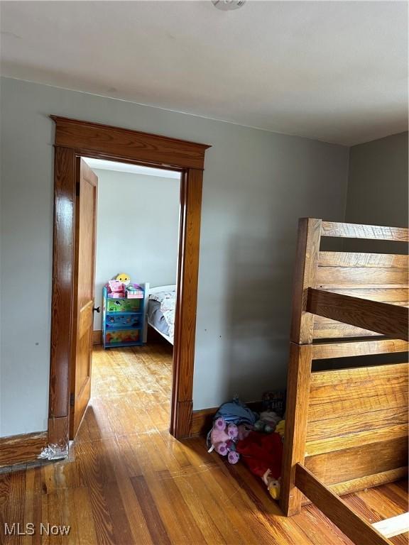 hall featuring hardwood / wood-style flooring