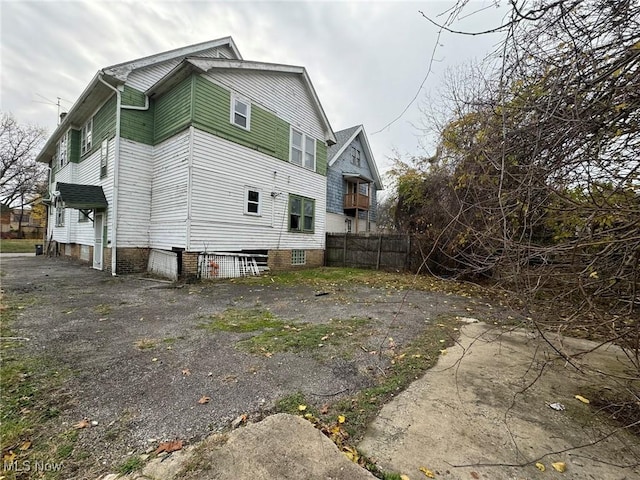 view of rear view of house