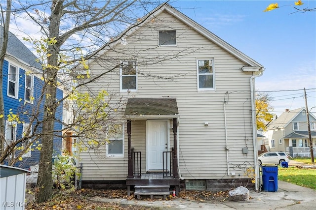 view of back of property